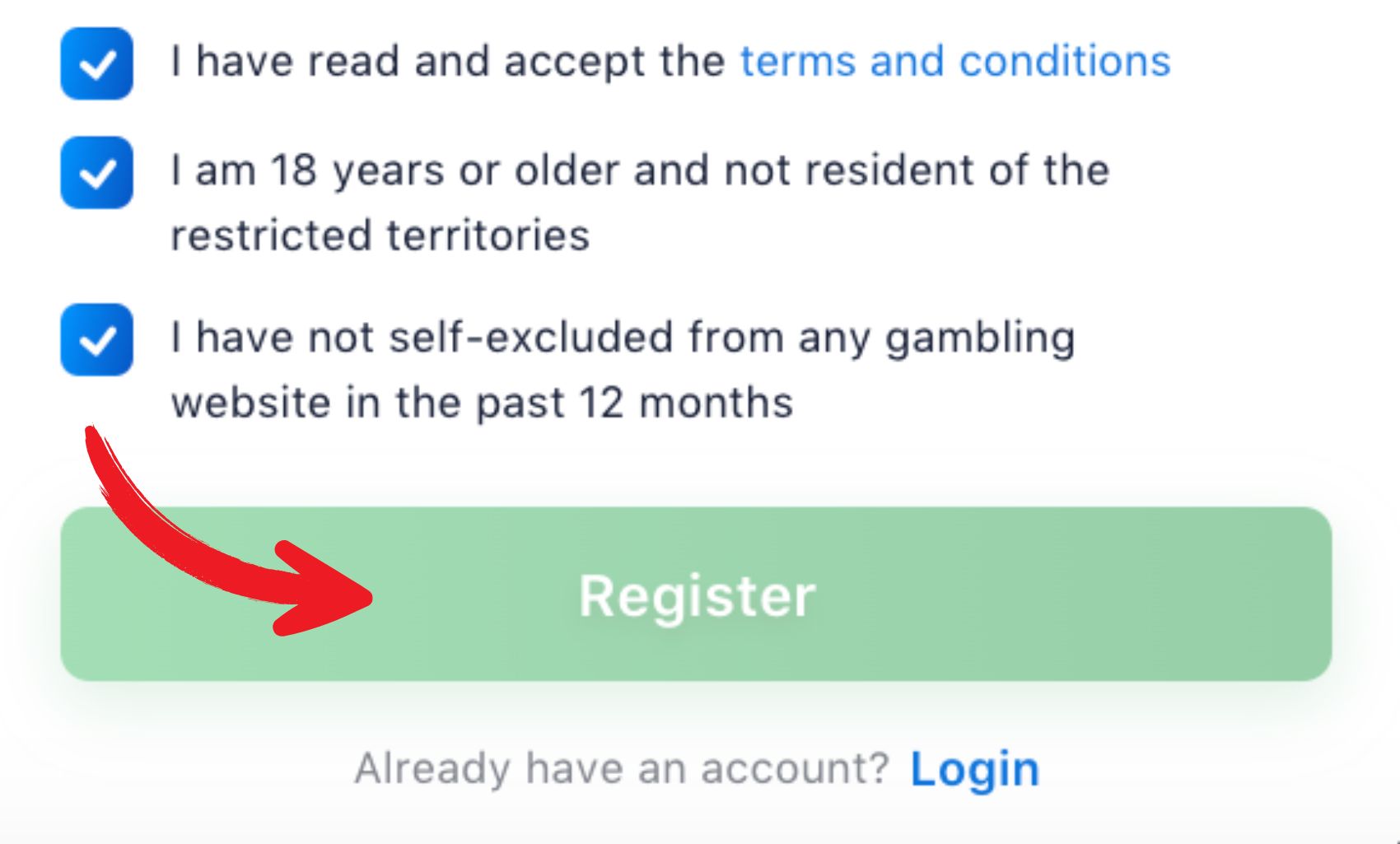 confirm registration 1win Armenia